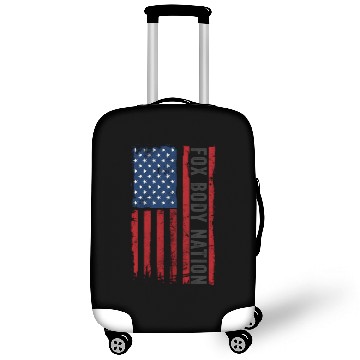 Discover Foxbody American Flag Stang Muscle Car Luggage Covers