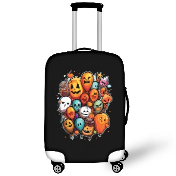 Discover Balloon Halloween Trick Or Treat Spooky Boo Ghost Luggage Covers