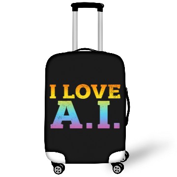 Discover Ai Artificial Intelligence - I Love Ai Luggage Covers