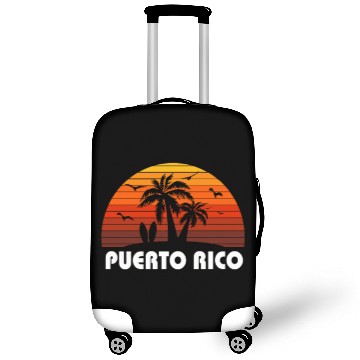 Discover Retro Puerto Rico Sunset Cool Vintage Vacation Luggage Covers