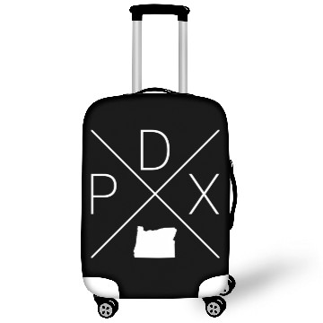 Discover Portland Cross White Portland Oregon Luggage Covers