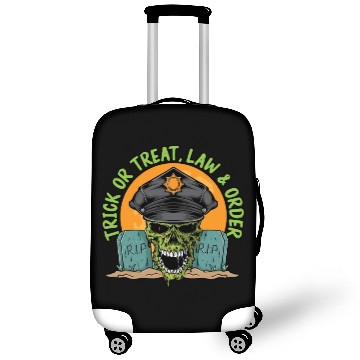 Discover Trick or Treat, Law & Order Policeman Halloween Luggage Covers
