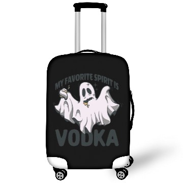 Discover My Favorite Spirit Is Vodka Halloween Vodka Ghost Luggage Covers