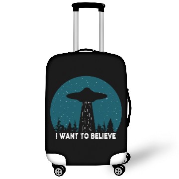 Discover I Want To Believe World Ufo Day Luggage Covers