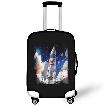 Discover Patriotic Starship US Astronauts Stars and Stripes Luggage Covers
