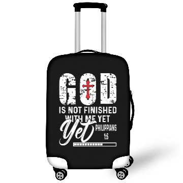Discover God Not Finished With Yet Love Jesus Christian Luggage Covers