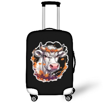 Discover Kug Cow Halloween Cow Skull Cow Head Cows Luggage Covers