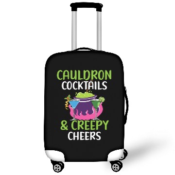Discover Cauldron Cocktails & Creepy Cheers Halloween Luggage Covers