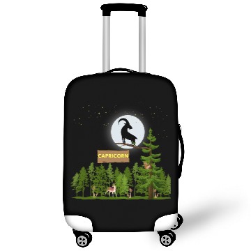 Discover Zodiac Sign Capricorn Astrology Wild Forest Luggage Covers