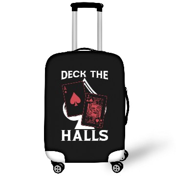 Discover Classic Blackjack Deck The Halls Casino Gambling Luggage Covers