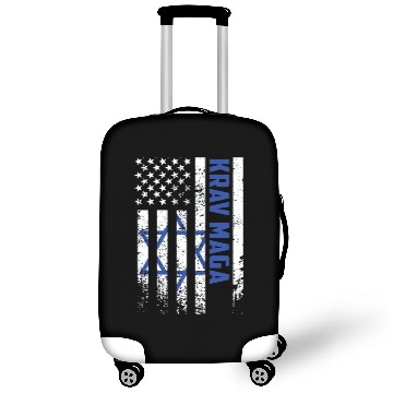 Discover Krav Maga American USA Israel Flag Luggage Covers
