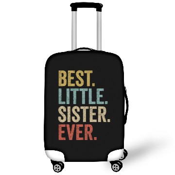 Discover Womens Best Little Sister Ever Luggage Covers Funny Little