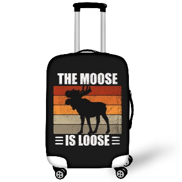 Discover The Moose Is Loose Luggage Covers