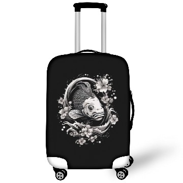 Discover Koi Fish Koi Carp Japanese Tatto-style Koi Luggage Covers