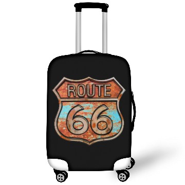 Discover Route 66 vintage sign - Rusty metal sign Luggage Covers