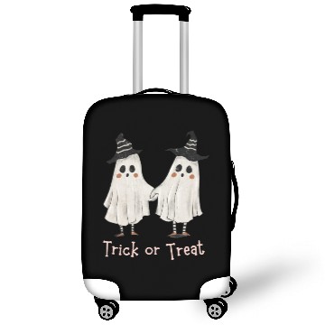 Discover Trick or treat funny Halloween couple Luggage Covers
