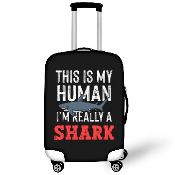 Discover This is My Human Costume Im A Shark Luggage Covers