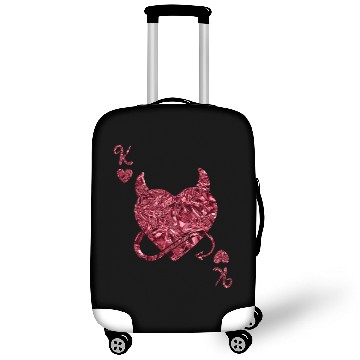 Discover Halloween Card Game King of Hearts Devilish Luggage Covers
