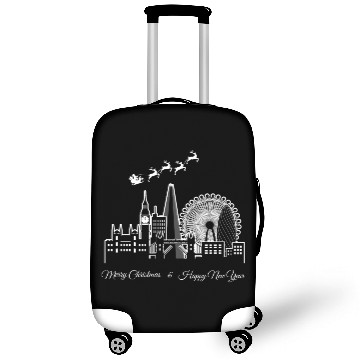 Discover Merry Christmas Happy New Year London UK Luggage Covers