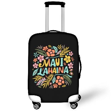 Discover Maui Strong Lahaina Flower floral Luggage Covers
