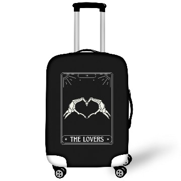Discover The Lovers Tarot Card Got Skeleton Skull Halloween Luggage Covers