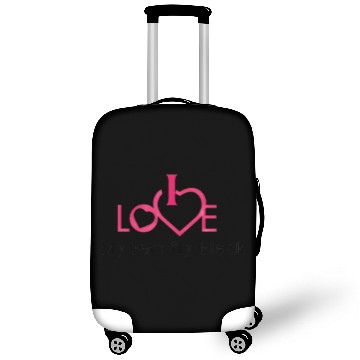 Discover i love my family black Luggage Covers