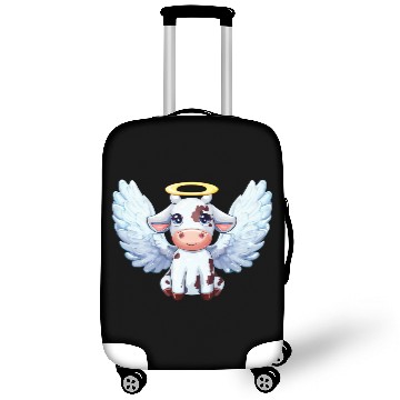 Discover cow angel wings farm halo Luggage Covers