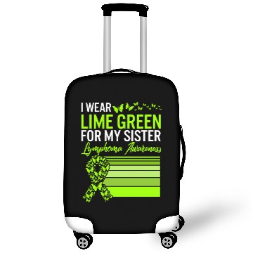 Discover Lymphoma Warrior Luggage Covers, I Wear Lime Green For My