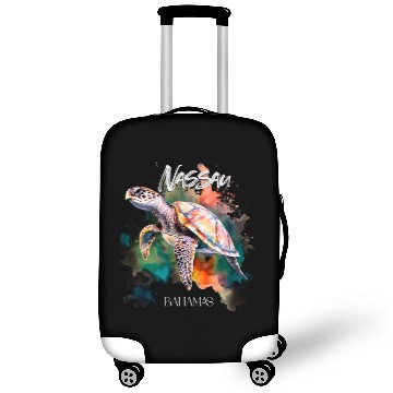Discover Bahamas Seat Turtle Bahamian Flag Beach Great Shar Luggage Covers