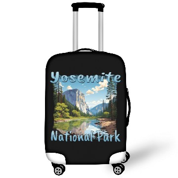 Discover Yosemite National Park: Colorful Landscape in Luggage Covers