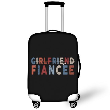 Discover Girlfriend Fiancee Couple Engagement Engaged Luggage Covers