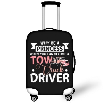 Discover Girl prinzess tow truck driver Luggage Covers