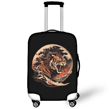 Discover Tokyo Asia 80s Japanese Retro Tiger Luggage Covers