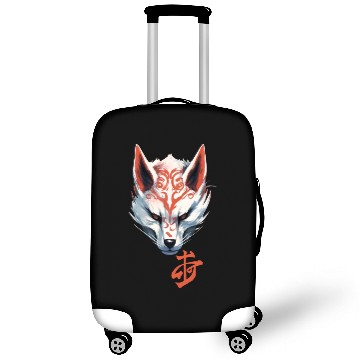 Discover Anime Kitsune Fox Maske Kumiho Samurai Japan Luggage Covers