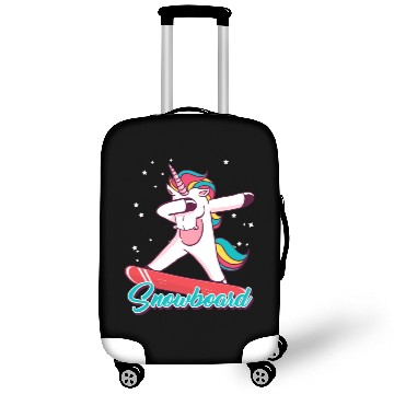 Discover Snowboard Girls Snowboarding Unicorn Luggage Covers