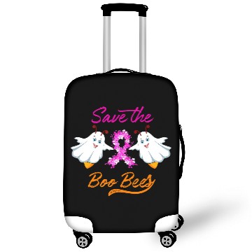 Discover Breast Cancer Halloween Save The Boo Bees Luggage Covers