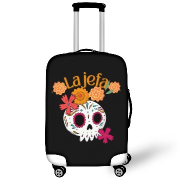 Discover La jefa dio de los muertos floral sugar skull Luggage Covers