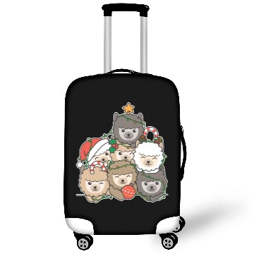 Discover Alpaca Christmas Tree Funny Animal Christmas Luggage Covers