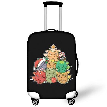 Discover Dragon Christmas Tree Funny Animal Christmas Luggage Covers