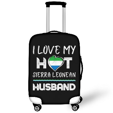 Discover Hot Sierra Leonean Husband Love Luggage Covers