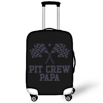 Discover Pit Crew Papa Racing Enthusiast Racer Birthday Luggage Covers