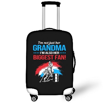 Discover Grandma Biggest Fan Barrel Racing Grandma Luggage Covers