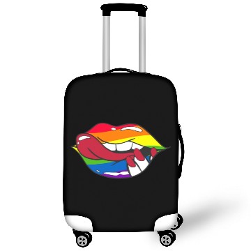 Discover LGBTQ Rainbow Pride Flag Funny Sexy Lips Luggage Covers
