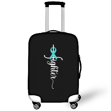 Discover Fighter Christian Cross Warrior Ovarian Cancer Luggage Covers