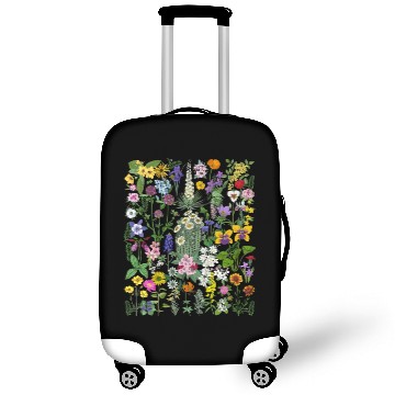 Discover Botanical Wildflower Floral Gardening Luggage Covers