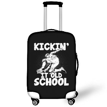 Discover Kickin' it Old School Skateboard Skater Skateboard Luggage Covers