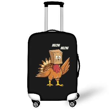 Discover Thanksgiving Turkey Cat Meow Funny Men Women Luggage Covers