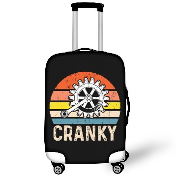 Discover Cranky Vintage Sun funny Bicycle Lovers Luggage Covers