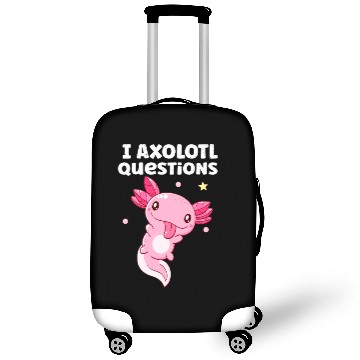 Discover I Axolotl Questions Axolotl funny Axolotl Retro Luggage Covers