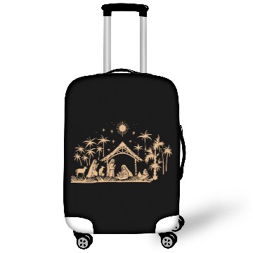 Discover Nativity Scene with Mary Joseph Baby Jesus Luggage Covers